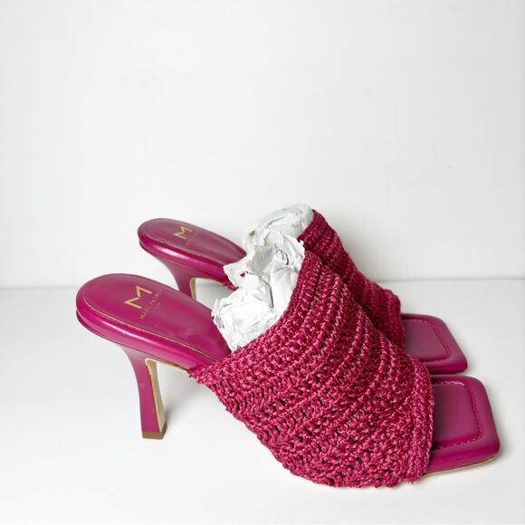 MARC FISHER MLDAKO WOMEN PINK MAN MADE SOLE SANDAL HEELS BRAND NEW 10M NO BOX - Picture 5 of 8